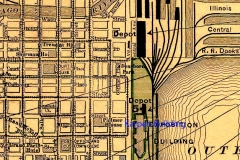 1892-Rand-McNally-Map-Mich-Ave-Adams-St