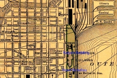 1892-Rand-McNally-Map-Mich-Ave-Label