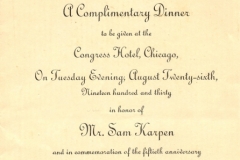 1930-50th Anniversary- Invitation