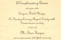 1930-50th Anniversary- Invitation