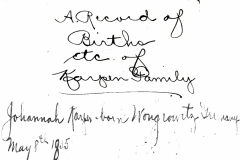 Johanna Cohen Karpen Birth Record