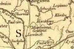 Map of Wongrowitz, Posen-detail